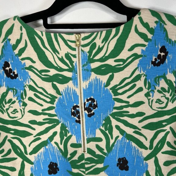 Lilly Pulitzer Layton Sea Oat Ikatty Engineered Print Shift Dress‎ Size Small - Picture 9 of 10